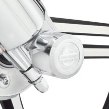 H-D Chrome Billet Front Axle Nut Cover Kit- 44114-07