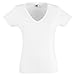 Fruit Of The Loom Ladies Lady-Fit Valueweight V-Neck Short Sleeve T-Shirt