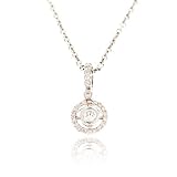 Doves Jewelry Design White Gold Diamond Pendant .38ct
