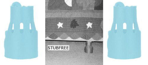 STUBFREE bed frame Safety Caster Cushion (Blue)