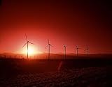 California Wind Turbines at Sunset Photograph - Beautiful 16"x20" Photographic Print by Carol M. Highsmith