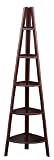 Casual Home 5-Shelf Corner Bookcase, Espresso