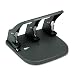 Office Products : Master MP100 High-capacity 100-sheet three-hole punch, 9/32 dia. holes, letter size, gray
