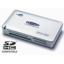 Integral USB 2.0 MultiCard Reader - Card reader ( Memory Stick, MS PRO, Microdrive, MMC, SD, MS Duo, xD, MS PRO Duo, miniSD, CF, RS-MMC, TransFlash, MMCmobile, microSD, MMCplus ) - Hi-Speed USB
