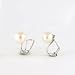 Genuine Pearl Clip On Earrings White Cream/Sterling Silver