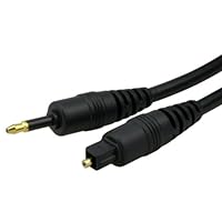 eForCity Digital Optical Audio TosLink to Mini TosLink Cable, 6 FT