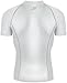 New 045 White Skin Tights Compression Base Layer Running Sports Top Mens