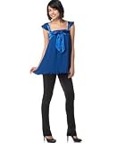 XOXO - XOXO Pleated Babydoll Top & Stretch Sateen Tuxedo Pant
