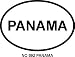 PANAMA Oval Bumper Sticker