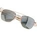 Humvee Military Sunglasses Gold Frame 52mm