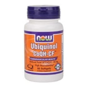 Now Foods Coqh-cf Ubiquinol, Soft-gels, 60-Count: Health &amp; Personal Care
