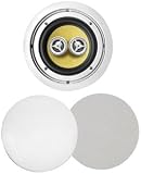 Bic America VK-6DUAL 6.5-Inch 150-Watt Kevlar Series Weather Resistant In-Ceiling Speaker With Twin Tweeters