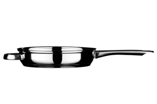 Premier Housewares Hochglanzpolierte Edelstahl-Pfanne mit Kapselboden, 24&nbsp;cm
