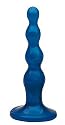 Tantus Ripple Small Anal Plug, Electric Blue