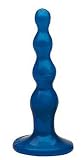 Tantus Ripple Small Anal Plug, Electric Blue