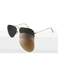 Ray Ban Aviator/Flip Out/Tech RB3460 001/71 Arista/Greygreen/Brown Gradient Pink/Polarized Brown 59mm