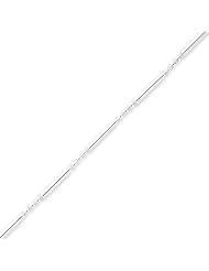 Sterling Silver 1.5mm Fancy Beaded Necklace - 16 Inch