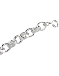 Clevereves Sterling Silver 7 Inch Cubic Zirconia Bracelet