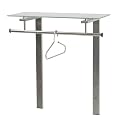 Design Wandgarderobe "DUTCH" in Nickel mit Milchglas