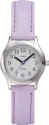 Timex Kids' T79091 My First Timex Purple Leather Strap Watch