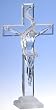 13" Clear Crucifix Religious Nighlight with LED Base