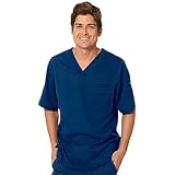Grey's Anatomy Medical Uniforms Men's 3 Pocket V-Neck Scrub Top