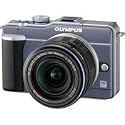 Olympus PEN E-PL1 12.3MP Live MOS Micro Four Thirds Interchangeable Lens Digital Camera with 14-42mm f/3.5-5.6 Zuiko Digital Zoom Lens (Slate Blue)