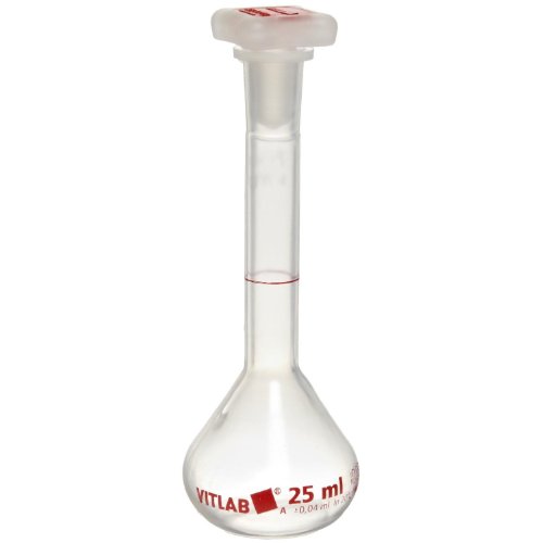 Lab Flasks Volumetric Flask PMP Break Resistant Class A 25mL ea