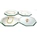 4 Octagon Mirrors Displays Jewelry Counter Showcases 4"