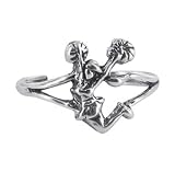 Sterling Silver Toe Ring Pom Poms Cheerleader Toerings