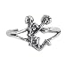 Sterling Silver Toe Ring Pom Poms Cheerleader Toerings
