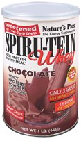 Spiru-tein (Spirutein) Chocolate Whey for Low Carb Diets - 1 lbs - Powder