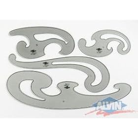 Four Piece French Curve Set