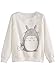 Floerns Women's Totoro Print Long Sleeve Shirt Pullover Sweatshirt