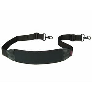 Black padded shoulder strap