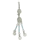 Belly Navel Rings Coin Dangle Summer Fashion Jewelry - B0001WI7WU