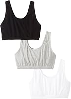Fruit of the Loom Women's Built-Up Sports Bra, (Pack of 3)