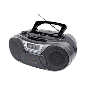 jWin JXCD483 Portable AM FM MP3 CD Player with Cassette Player by jWIN