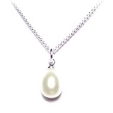 Freshwater pearl pendant on silver plated chain with gift box. Beautiful jewellery for very special people.