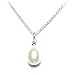 Freshwater pearl pendant on silver plated chain with gift box. Beautiful jewellery for very special people.