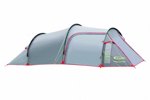 Gelert Newland Two Man Tent – Frosted Grey/Hot Red