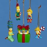 Simpsons 5 Piece Mini Ornament Set