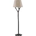 Royce Lighting RLFL5145-99 Sausalito Collection Single Light Indoor/Outdoor Floor Lamp, Natural Linen Fabric Shade, Mocha Tan Finish