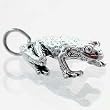 Small Three Dimensional Frog Charm in Sterling Silver, #11530