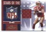 2007 Playoff Prestige Stars of the NFL Materials #1 Alex Smith QB - San Francisco 49ers (Piece of Authentic Game-Worn Jersey ) (Football Cards)
