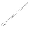 Silver Plated Chain Necklace Extender - 2 Inch W/ Lobster Clasp (5)