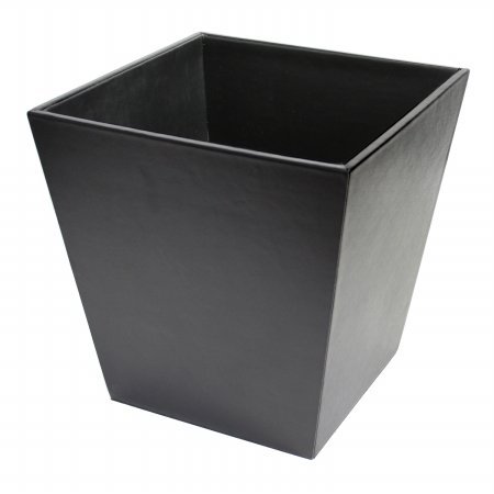 Executive Leather Waste Basket