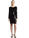 Kensie Womens Sequin Jersey Dress, Black, Large