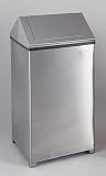 United WasteMaster 40 gallon Stainless Steel Hinged Top Stainless Waste Receptacle T1940SSRB