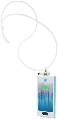 iHangy Tough Protective Case/Cover for iPhone 5s with Lanyard Necklace and Stylus - Retail Packaging - White/Blue